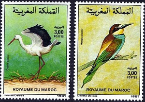 Марокко, 1991, Птицы, 2 марки